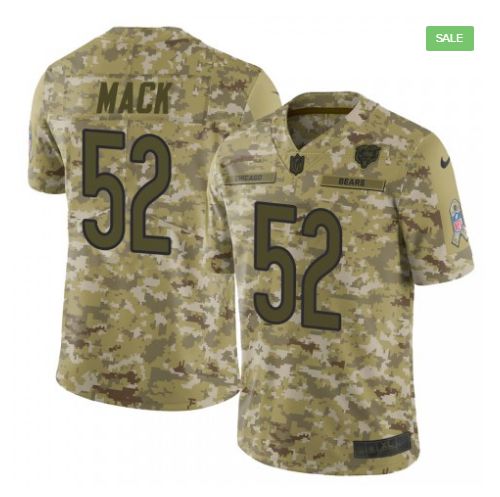 Men Chicago Bears #52 Mack Nike Camo Salute to Service Retired Player Limited NFL Jerseys->tampa bay buccaneers->NFL Jersey